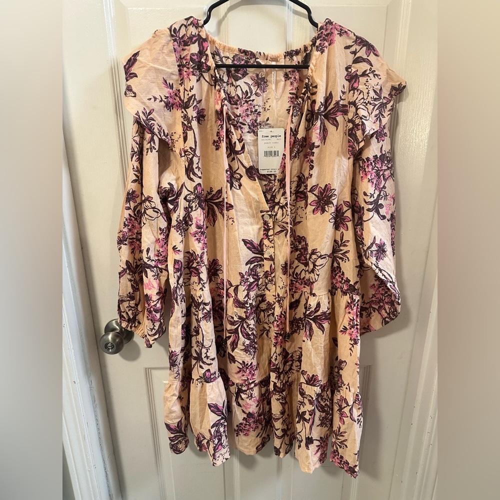 Free People Peach Combo Dress/Tunic